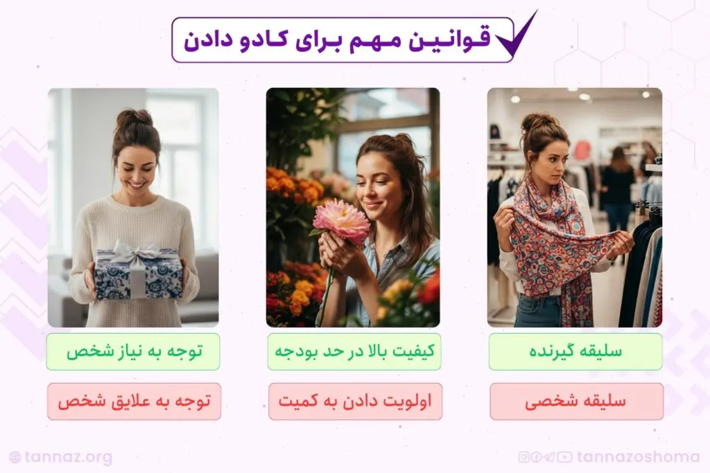 قوانین مهم کادو دادن
