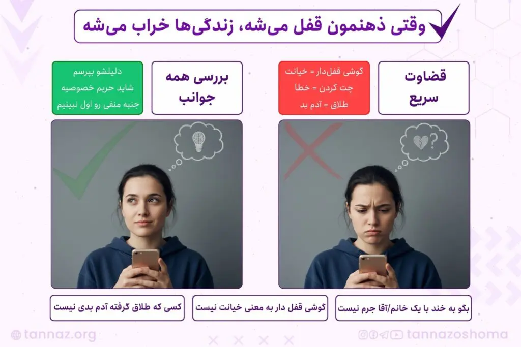 قضاوت کردن بی جا
