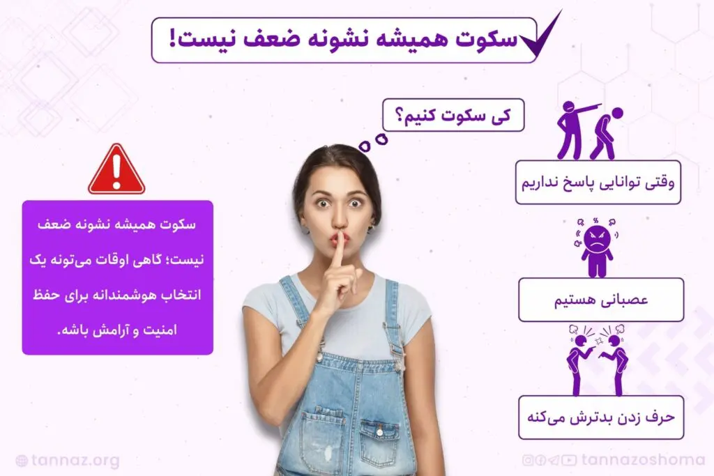 چه زمانی سکوت کنیم؟
