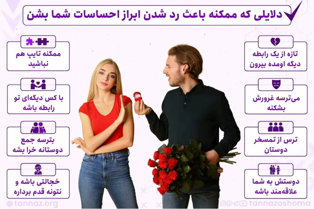 دلایل رد شدن پیشنهاد دوستی
